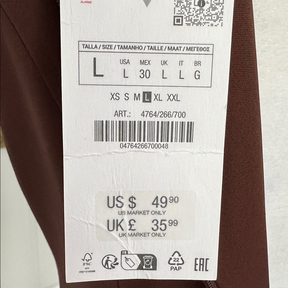 Zara Chocolate Brown Box Pleated Sleeveless Mini Dress - Picture 9 of 12